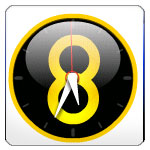 Jam PKS untuk Blog, dengan animasi angka delapan