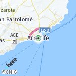 Peta lokasi: Arrecife, Spanyol