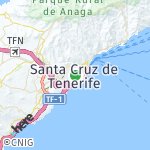 Peta lokasi: Santa Cruz de Tenerife, Spanyol