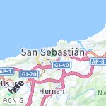 Peta lokasi: San Sebastián, Spanyol