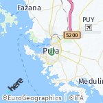 Peta lokasi: Pula, Kroasia