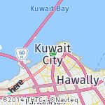 Peta lokasi: Kota Kuwait, Kuwait