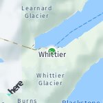 Peta lokasi: Whittier, Amerika Serikat