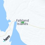 Peta lokasi: Falkland Islands, Kepulauan Falkland