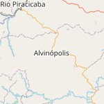 Peta lokasi: Alvinópolis, Brasil