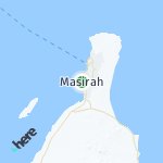 Peta lokasi: Masirah, Oman