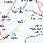 Peta lokasi: Beka, Lebanon