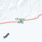 Peta lokasi: Chong-Alay, Kirgistan