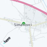 Peta lokasi: Simanovci, Serbia