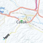 Peta lokasi: Cacak, Serbia