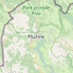 Peta lokasi: Pluzine, Montenegro