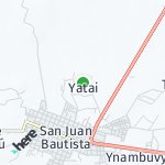 Peta lokasi: Yatai, Paraguay