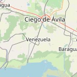 Peta lokasi: Venezuela, Kuba