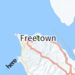 Peta lokasi: Freetown, Sierra Leone