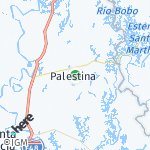 Peta lokasi: Palestina, Ekuador