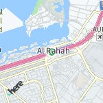 Peta lokasi: Al Rahah, Uni Emirat Arab