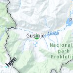 Peta lokasi: Gusinje, Montenegro