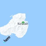 Peta lokasi: Kosrae, Federasi Mikronesia