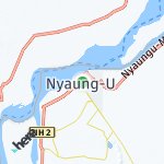 Peta lokasi: Nyaung-U, Myanmar