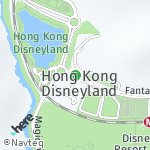 Peta lokasi: Hong Kong Disneyland, Hong Kong SAR