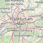 Peta lokasi: Frankfurt am Main, Jerman untuk keperluan jadwal sholat