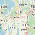 Peta lokasi: 서산시, Korea Selatan untuk keperluan jadwal sholat