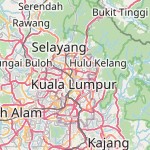 Peta lokasi: Kuala Lumpur, Malaysia untuk keperluan jadwal sholat
