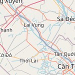Peta lokasi: Thành phố Cần Thơ, Vietnam untuk keperluan jadwal sholat
