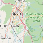Peta lokasi: Ipoh, Malaysia untuk keperluan jadwal sholat