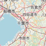 Peta lokasi: 千葉市, Jepang untuk keperluan jadwal sholat