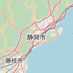 Peta lokasi: 静岡市, Jepang untuk keperluan jadwal sholat