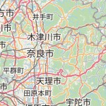 Peta lokasi: 奈良市, Jepang untuk keperluan jadwal sholat
