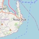 Peta lokasi: Benoa, Indonesia untuk keperluan jadwal sholat
