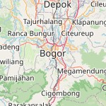 Peta lokasi: Bogor, Indonesia untuk keperluan jadwal sholat