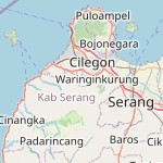 Peta lokasi: Cilegon, Indonesia untuk keperluan jadwal sholat