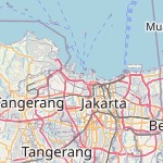 Peta lokasi: Jakarta Utara, Indonesia untuk keperluan jadwal sholat