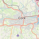 Peta lokasi: County Cork, Irlandia untuk keperluan jadwal sholat
