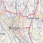 Peta lokasi: Bogor Utara, Indonesia untuk keperluan jadwal sholat