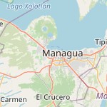Peta lokasi: Managua, Nikaragua untuk keperluan jadwal sholat