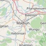Peta lokasi: Kota Madiun, Indonesia untuk keperluan jadwal sholat