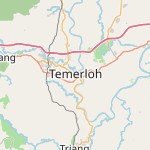 Peta lokasi: Temerloh, Malaysia untuk keperluan jadwal sholat