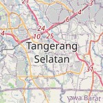 Peta lokasi: Serua, Indonesia untuk keperluan jadwal sholat