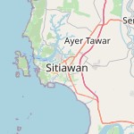 Peta lokasi: Sitiawan, Malaysia untuk keperluan jadwal sholat