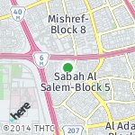 Peta lokasi: Sabah Al Salem-Block 6, Kuwait