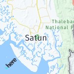 Peta lokasi: Satun, Thailand