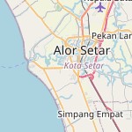 Peta lokasi: Taman Sinaran, Malaysia untuk keperluan jadwal sholat