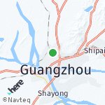 Peta wilayah Guang Zhou, Cina