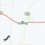 Peta lokasi: Loving, Amerika Serikat