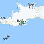 Peta lokasi: Bodden Town, Kepulauan Cayman
