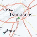 Peta lokasi: Damaskus, Suriah